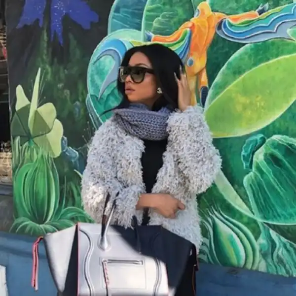 Popular OAP Toke Makinwa Looks Lovely Abroad (Photos)